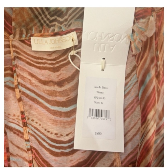 Ulla Johnson Gisele Watercolor Print Silk Sleeveless Midi
Cocktail Dress size 6 - Picture 10 of 12